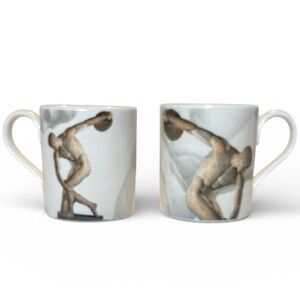 Artistic Male Nude Sculpture Bone China Mugs- Discobolus (Listing 3 of 3)